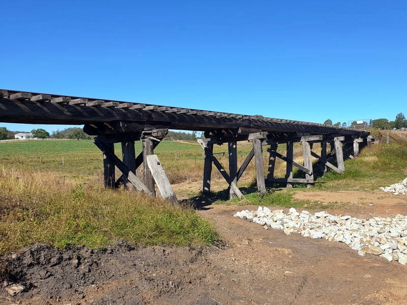 Rail trail bridge near Esk