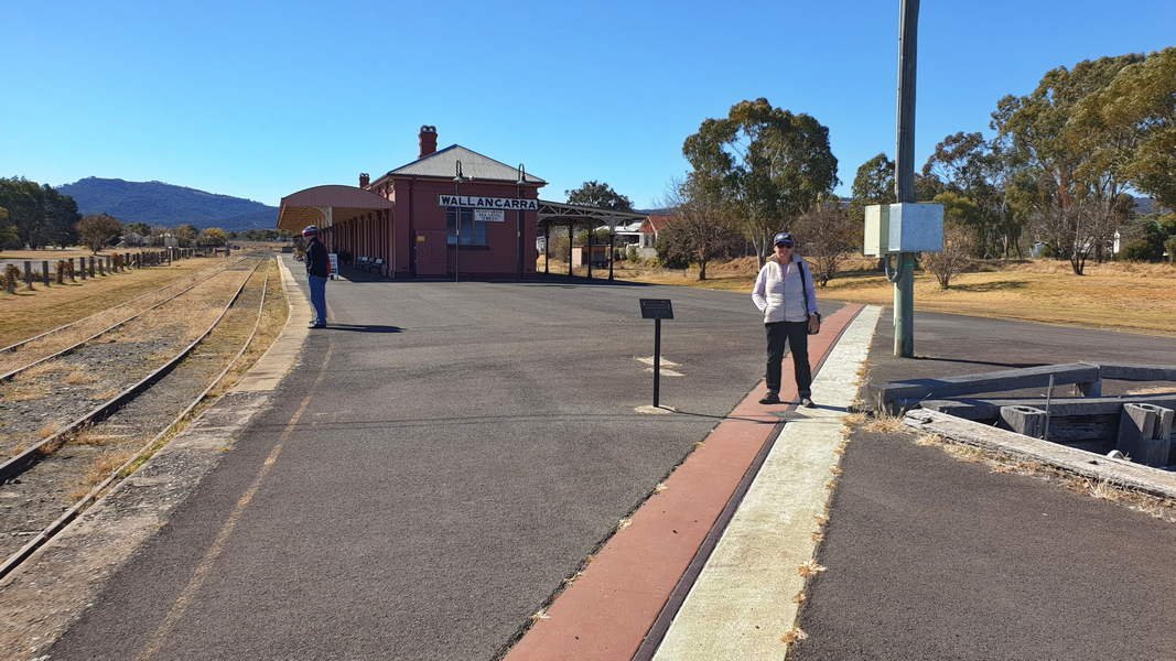 NSW QLD Border at Wallangarra Station
